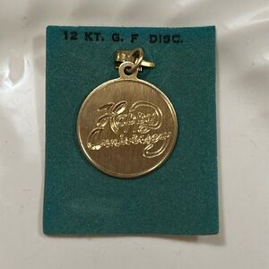 Vintage 12 kt gold filled Charm/Pendant “Happy Anniversary”